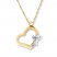 Angel Heart Necklace 14K Two-Tone Gold