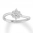 Diamond Ring 1/15 ct tw Round-cut Sterling Silver