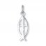 Ichthys Fish Charm Sterling Silver