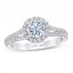 First Light Diamond Engagement Ring 1 ct tw 14K White Gold