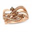 Le Vian Chocolatier Diamond Ring 3/8 ct tw 14K Strawberry Gold