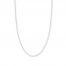 24" Singapore Chain 14K White Gold Appx. 1.4mm