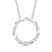 Circle of Gratitude Diamond Necklace 1/10 ct tw Sterling Silver 19"
