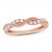 Diamond Anniversary Ring 1/4 ct tw Round-cut 10K Rose Gold