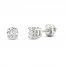 Lab-Created Diamonds by KAY Stud Earrings 1 ct tw Round-Cut 14K White Gold