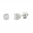 Lab-Created Diamonds by KAY Stud Earrings 1 ct tw Round-Cut 14K White Gold