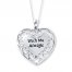 Heart Necklace With Me Always Sterling Silver