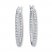 Diamond Hoop Earrings 1/15 ct tw Round-cut Sterling Silver