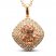 Le Vian Creme Brulee Morganite Necklace 1/2 ct tw Diamonds 14K Strawberry Gold 20"