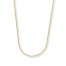Wheat Chain Necklace 14K Yellow Gold 24" Length