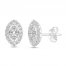 Diamond Earrings 1/2 ct tw 14K White Gold
