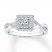 Diamond Ring 1/3 ct tw Round-cut 10K White Gold