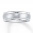 Wedding Band 10K White Gold 7mm