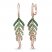 Le Vian Ombré Tsavorite/Peridot/Quartz Earrings 14K Strawberry Gold