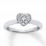 Diamond Engagement Ring 1/3 Carat tw 10K White Gold