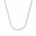 Square Wheat Chain 14K White Gold Necklace 24" Length