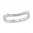 Diamond Wedding Band 3/8 ct tw Round-cut 14K White Gold