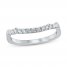 Diamond Wedding Band 3/8 ct tw Round-cut 14K White Gold