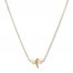 Dragonfly Necklace 14K Yellow Gold 16"-18" Adjustable