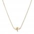 Dragonfly Necklace 14K Yellow Gold 16"-18" Adjustable