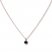 Black Diamond Necklace 1/2 ct tw Round-cut 10K Rose Gold