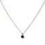 Black Diamond Necklace 1/2 ct tw Round-cut 10K Rose Gold