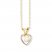 Opal Heart Necklace 14K Yellow Gold