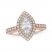 Neil Lane Diamond Engagement Ring 1-1/2 ct tw Marquise/Round-Cut 14K Two-Tone Gold