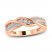 Diamond Anniversary Ring 1/6 ct tw Round-cut 10K Rose Gold