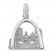 St. Louis Gateway Arch Charm Sterling Silver