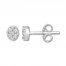 Diamond Earrings 1/5 ct tw Round-cut 10K White Gold