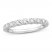 Diamond Anniversary Ring 1/5 ct tw Round-cut 10K White Gold