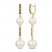Le Vian Chocolatier Pearl Earrings 1/4 ct tw Diamonds 14K Honey Gold