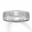 Wedding Band 10K White Gold 6mm