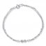 Young Teen Diamond Infinity Symbol Bracelet Sterling Silver