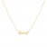 "Loved" Choker Necklace 14K Yellow Gold