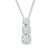 Diamond Necklace 3/8 ct tw Round-cut 14K White Gold