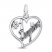 #1 Daughter Charm Sterling Silver