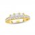 Diamond Three-Stone Engagement Ring 1-1/2 ct tw Princess & Round-cut 10K Yellow Gold