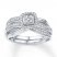 Diamond Bridal Set 3/8 ct tw Round-cut 10K White Gold