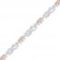 Mom Bracelet 1/10 ct tw Diamonds Sterling Silver/10K Gold