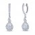 THE LEO Diamond Dangle Earrings 1 ct tw Round-cut 14K White Gold