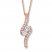 Ever Us Two-Stone Necklace 1/2 ct tw Diamonds 14K Rose Gold