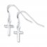 Cross Earrings Sterling Silver