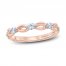 Monique Lhuillier Bliss Diamond Anniversary Band 1/2 ct tw Marquise & Round-cut 18K Rose Gold