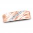 Men's Diamond Wedding Band 10K Rose Gold