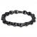 Men's Stainless Steel Bracelet Black Ion Plating 9"