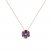 Le Vian Garnet, Tanzanite & Amethyst Necklace 1/8 ct tw Diamonds 14K Strawberry Gold 18"