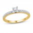 Diamond Promise Ring 1/6 ct tw Round-cut 10K Yellow Gold