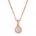 Diamond Necklace 1/4 Carat tw 10K Two-Tone Gold